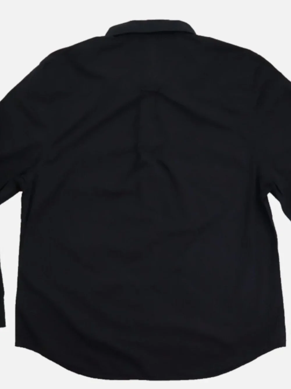 True Religion Solid Single Pocket Slim Long Sleeve Men's Shirt 3XL Cotton Black